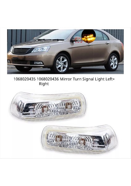 Satış Sonrası Otomobil Parçaları Kalite 1068020435 1068020436 Ayna Dönüş Sinyali Işık Geely Ec7 Ec7-Rv Için Sağa Sağ Sol (Yurt Dışından) fiyatları
