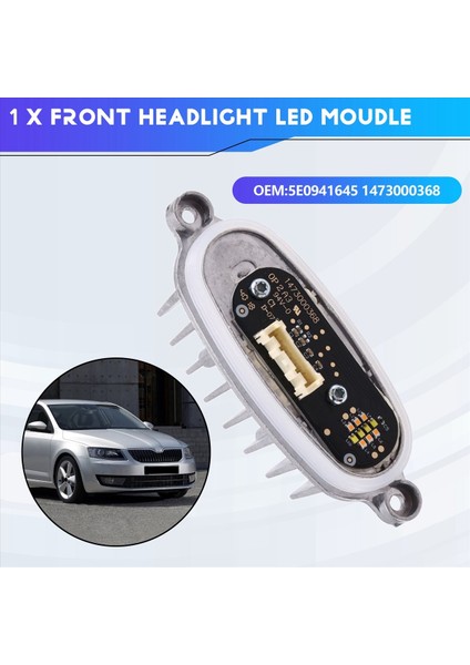 Ön Far LED Moule Moule 5E0941645 1473000368 Skoda Octavia Için 3 2012-2019 Gündüz Çalışma Işık Kaynağı (Yurt Dışından) fırsatları