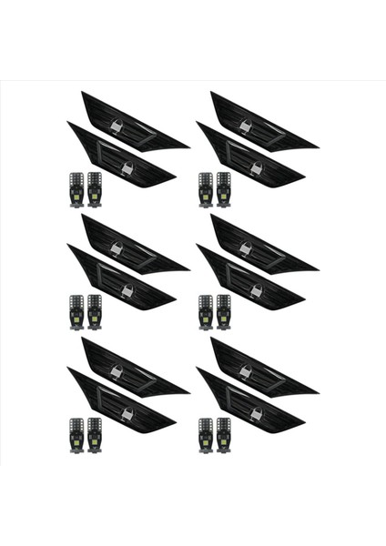 12X Duman Renkli Lens Yan Işaretleyici Lamba Lambası 2016-19 Için LED ile Honda Civic Jdm (Yurt Dışından)