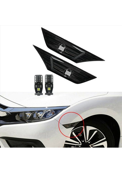12X Duman Renkli Lens Yan Işaretleyici Lamba Lambası 2016-19 Için LED ile Honda Civic Jdm (Yurt Dışından) modelleri