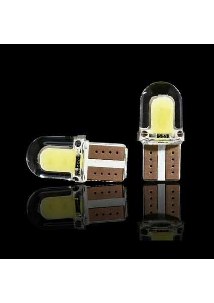 20PC LED T10 W5W Cob Smd Canbus Silika Parlak Beyaz Lisans Ampul (Yurt Dışından)