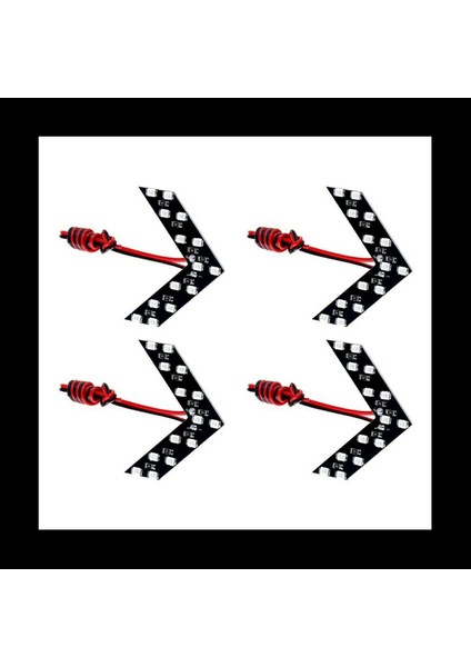 4pcs Universal 14 Smd Araba Tarafı Dikiz Aynası Dönüş Sinyali LED Işıkları Göz Kırpma Açıcı Sarı Işık (Yurt Dışından)