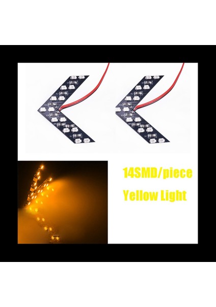 4pcs Universal 14 Smd Araba Tarafı Dikiz Aynası Dönüş Sinyali LED Işıkları Göz Kırpma Açıcı Sarı Işık (Yurt Dışından) fırsatları