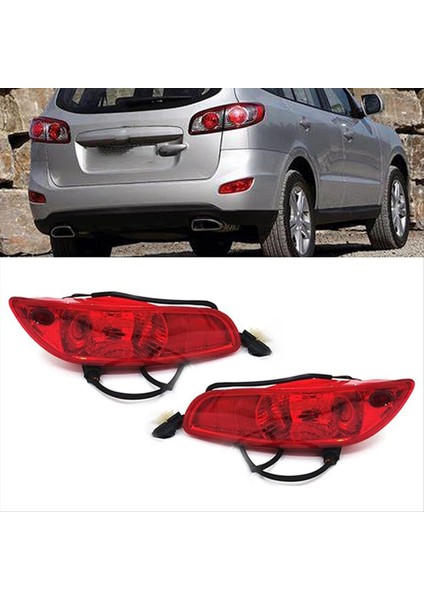 Araba Arka Tampon Sis Fren Fren Işık Durdurma Lambası Ampul Teli ile 92408-2B500 92409-2B500 Hyundai Santa Fe 10-12 2 4t (Yurt Dışından)