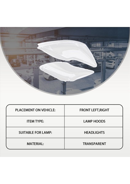 Araba Farlar Kapak Kabuğu Şeffaf Lens Lens Lens Far Kapağı Abajur Lamba Gölgesi Ford Focus 2009 2010 2011 2011 2011 (Yurt Dışından) indirimleri