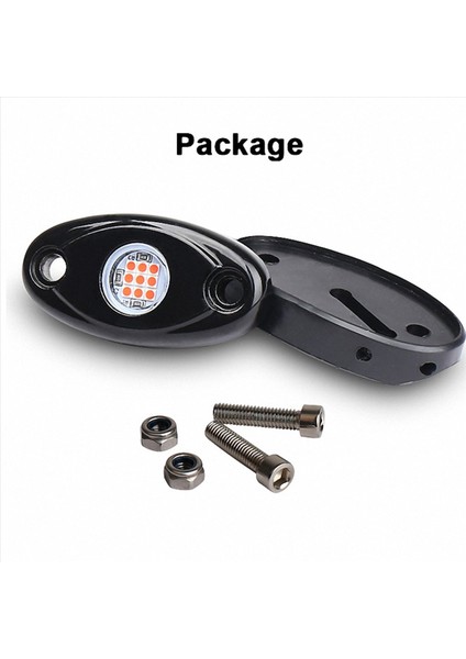 12 Pod LED Rock Işıkları Kiti Su Geçirmez Raptor Atv Raptor Offroad Boat-Kırmızı Için (Yurt Dışından) indirimleri