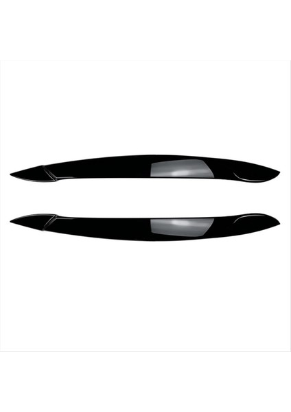 Araba Ön Far Kapağı Kafası Işık Lambası Göz Kapağı Kaş Kaplama Bmw X5 E70 2008-2013 Parlak Siyah (Yurt Dışından)