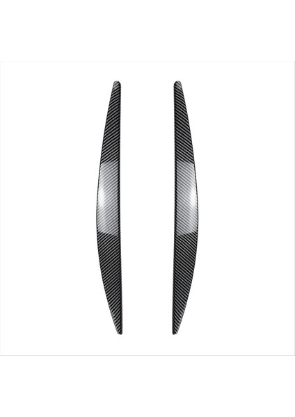 Araba Ön Far Kapağı Kafa Işık Lambası Göz Kapağı Kaş Trim Abs Skoda Octavia Mk3 2015-2017 Karbon Fiber (Yurt Dışından)