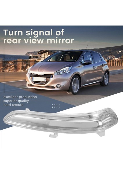 Sağ Yan Kanat Kapısı Dikiz Ayna Dönüş Sinyali Göstergesi Işık Lens Kapağı 1607512680 Için Peugeot 208 2008-2017 (Yurt Dışından) indirimleri