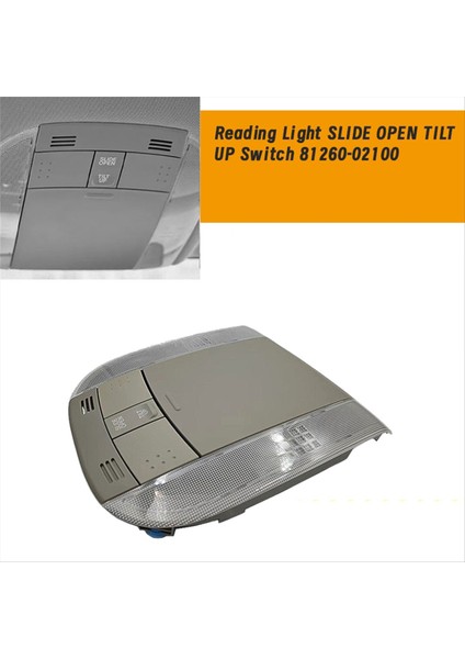 Araba Çatı Okuma Işık Slide Açık Yukarı Tilt Up Switch 81260-02100 Toyota Auris Corolla 2007-2013 Dome Lamba Gözlük Kılıfı (Yurt Dışından) fiyatları