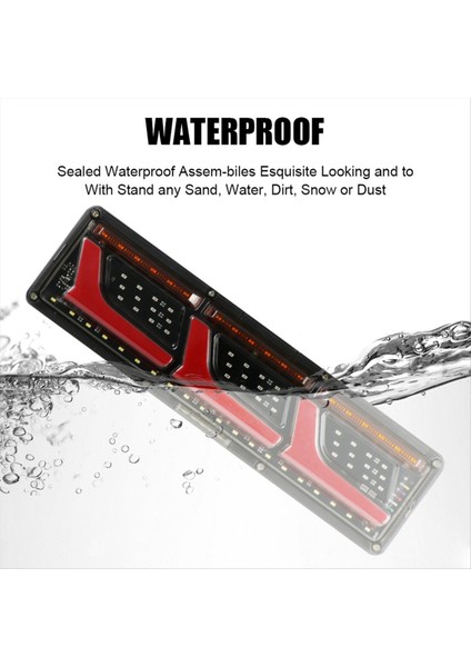 24V Arka Lambalar Kamyon Işıkları Yanıp Sönen Dönüş Sinyal Lambası Römorku LED Sis Konumu Arka Fren Ters Gösterge (Yurt Dışından) fırsatları