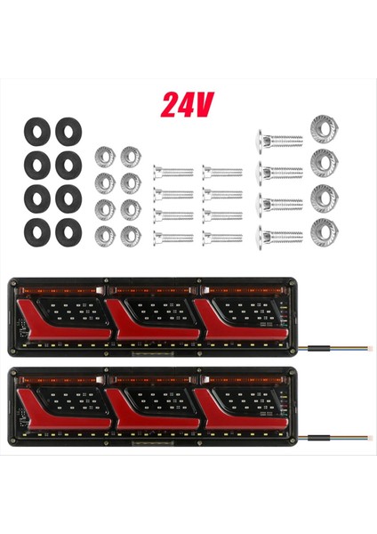 24V Arka Lambalar Kamyon Işıkları Yanıp Sönen Dönüş Sinyal Lambası Römorku LED Sis Konumu Arka Fren Ters Gösterge (Yurt Dışından) indirimleri