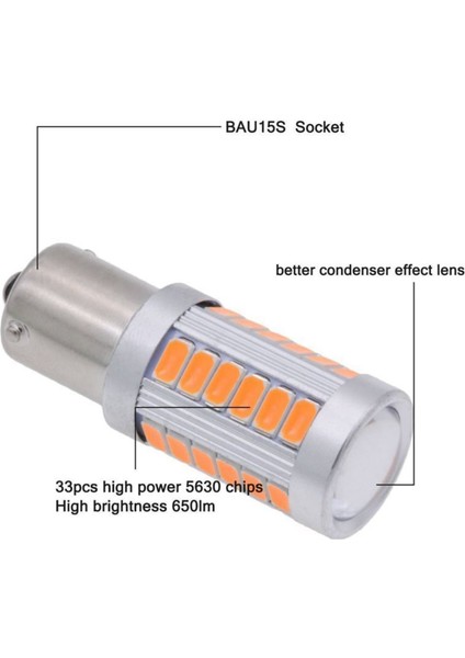 6pcs Süper Parlak 33 Smd LED Otomatik Fren Lambaları 2pcs Kırmızı 1157 P21/5W BAY15D 5630 5730 Sis Lambası ve 4pcs Amber 1156PY BAU15S PY21W Araç Kuyruk Fren Ters Sinyal Ampul Y (Yurt Dışından) indirimleri