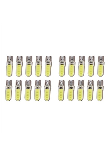 20PCS T10 W5W Cob LED Araç Otomatik Iç Yan Park Ampul Kubbe Işık Lambası (Yurt Dışından)