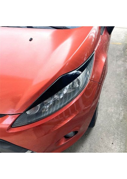 Ford Fiesta Mk6 2008-2012 Parlak Siyah Ön Far Kapağı Kafa Işık Lambası Göz Kapağı Kaş Döşeme (Yurt Dışından) fırsatları