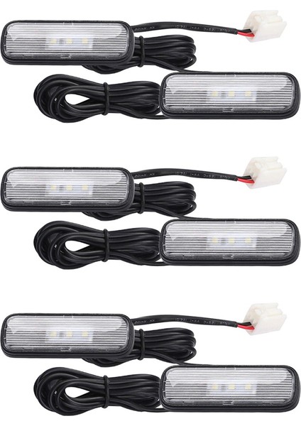 6pcs Araba Işığı LED Iç Atmosfer Işık Dekorasyon Lambası Ortam Ayı Işığı Honda Civic 10 2018-2020 Beyaz (Yurt Dışından)