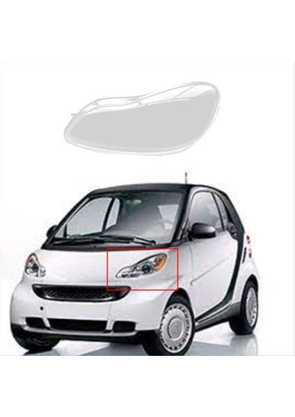 Araba Far Kabuk Lambası Gölgesi Şeffaf Lens Kapak Mercedes-Benz Smart 2012-2013 Için Far Kapağı Sol (Yurt Dışından) indirimleri