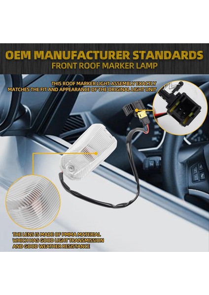 Dodge Ram Promaster Için Ön Çatı Işareti Lambası 1500 2500 3500 2014-2023 Çatı Koşu Işığı 926-109 68232473AA 68232473AB (Yurt Dışından) indirimleri