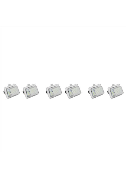 6 Adet Mercedes-Benz W204/W212/W216/W221/W207 18 LED Beyaz Arka Lisans Etiketi Işıkları (Yurt Dışından)