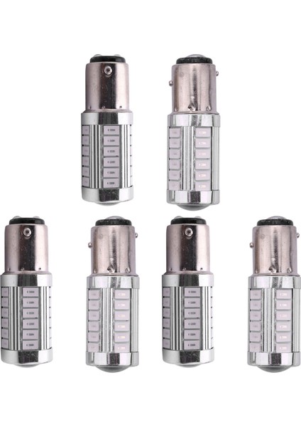 6pcs Kırmızı 1157 P21/5W BAY15D Süper Parlak 33 Smd 5630 5730 LED Otomatik Fren Işıkları 21/5W Gündüz Çalışma Işık Durdurma Ampulleri (Yurt Dışından)