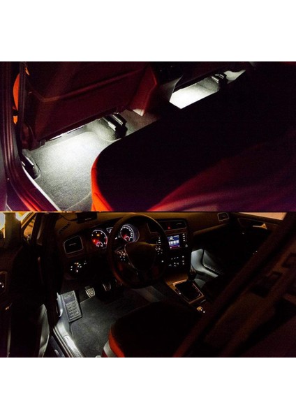 4pcs LED Footway Işıkları Kablo Demeti ile Iç Işık 4E0947415A For Audı A3 A4 A6 A7 A8 Q3 Q5 Q7 (Yurt Dışından) modelleri