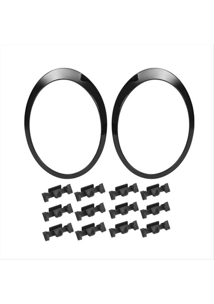 Siyah Far Trims Halka Çerçeveleri Mini Cooper Için Kapak Çifti R55 R56 2007-2015 51137149905 51137149906 51132752145 (Yurt Dışından) fiyatları