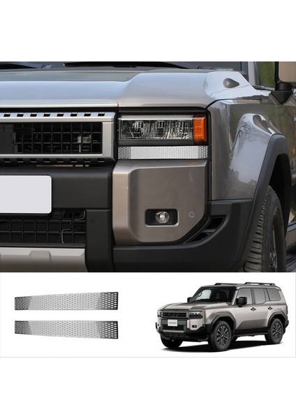 Toyota Prado LC250 2024 Far Döşeme Için Araba Ön Far Kaş Kafası Işık Göz Kapağı Kaş (Yurt Dışından) fırsatları