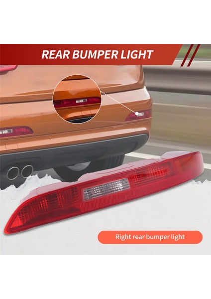 Araba Arka Tampon Kuyruk Işığı Reflektör Işık Park Freni Fog Işığı Audi Q3 2011-2015 8u0 945 096 8U0945096 Sağ (Yurt Dışından) fırsatları