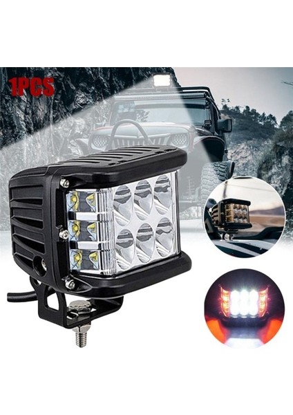 Otomatik Üçlü Yan Işıklı Iş Işık Dome Işık Patlama Yanıp Sönen Işık Far Spot Işık LED LED Otomatik Malzemeler B (Yurt Dışından) fiyatları