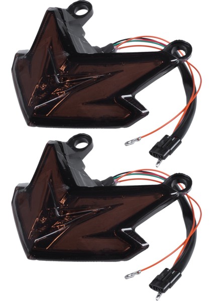 2x Motosiklet Kuyruk Işığı LED Turn Sinyal Işıkları Arka Fren Durdur Cafe Racer Lamba Kuyruk Işığı Kawasaki Z800 2013-2016 (Yurt Dışından)