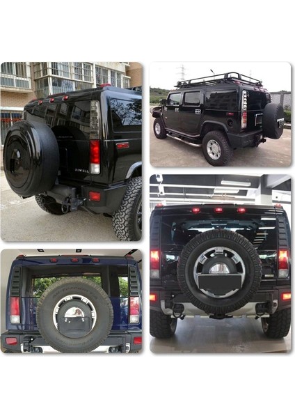 Hummer H2 2003-2009 / Sut 2005-2009 Için 3pcs Füme LED Arka Kırmızı Kabin Çatı Işaretleyici Işığı (Yurt Dışından) fırsatları