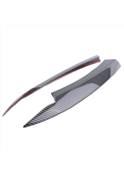 Passat B7 Için 2010-2015 Araba Far Göz Kapakları Kaşları Abs Far Lambası Sticker Kapak Döşeme Aksesuarları - Karbon Fiber (Yurt Dışından) fiyatları