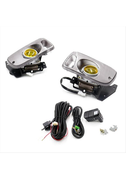 Sol Sağ Sis Fıçıları Sis Lambası Honda Civic 2/3d Eg D15 D16 1 5/1 6 1992-1995 Sarı (Yurt Dışından)
