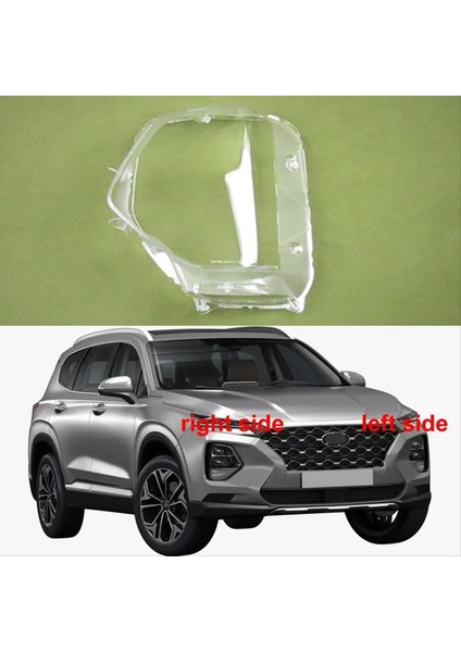 Araba Ön Far Kapağı Abajur Lambası Lamba Far Farlar Lens Kapağı Hyundai Santa Fe 2019 2020 Sol (Yurt Dışından) fiyatları
