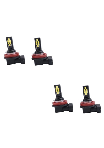 4pcs Araba Vurgulama Sis Found H8/H11 3030 12SMD Soğuk Beyaz Koleksolus (Yurt Dışından)