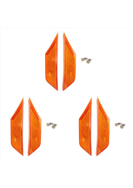 Honda Civic Için LED Ampullü 3x Yan Işaretleme Sinyali Işığı Çamurluk Yan Yaprak Lambası 34350TETH01 34300TETH01 (Yurt Dışından)