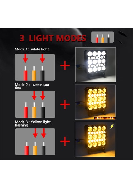 4 Inç Araba LED Iş Işık Farklı Far Beyaz Sarı Offroad Sürüş Spot Işığı Kamyon Arabalar Için Işık Suv Boat (Yurt Dışından) fiyatları