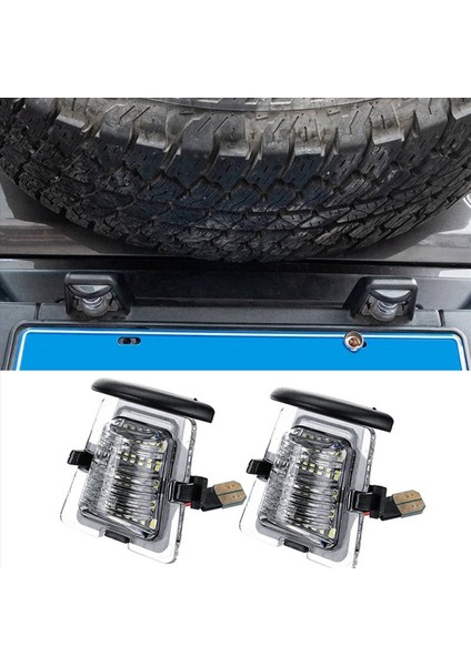 4pcs Sinyal Lambası Araba Arka Tampon Plaka Tutucu Jeep Wrangler Için LED Işık Jk Jl 2007-2021 Araç Aksesuarları (Yurt Dışından) fırsatları