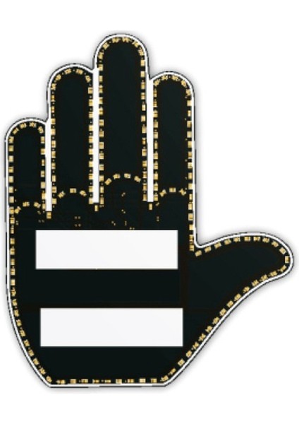 Parmak Işığı LED Araba Arka Pencere Işareti Uzaktan El Komik Araba Kamyonu Araba Aksesuarları ile Araba Parmak Jest Işığı (Yurt Dışından)