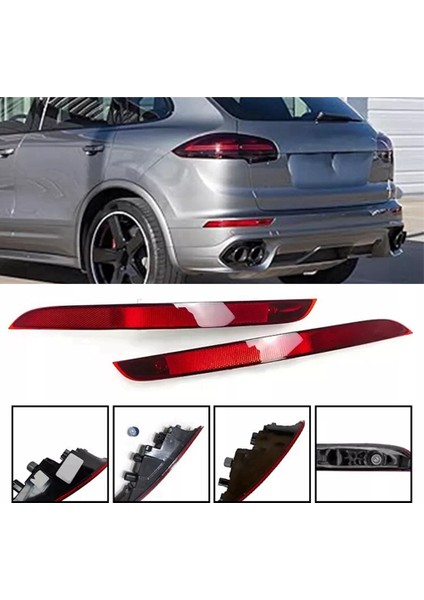 Porsche Cayenne 9y0 2018-2025 Için Araba Arka Kuyruk Işık Lambası Tamponu (Yurt Dışından) modelleri