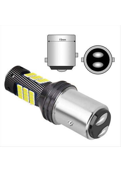 Araba 12V Kuyruk Işık Fren Fren Ampul Dönüş Sinyali Arka Sis Gündüz Çalışma Işığı 1157 Beyaz Işık (Yurt Dışından) fırsatları