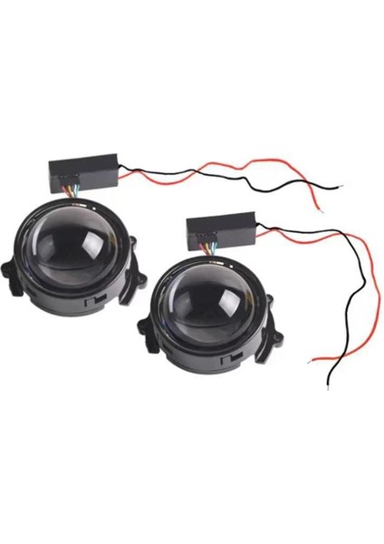 Evrensel 3 Inç Araba LED Şeytan Gözleri Dinamik Göz Far Mangekyo Sharingan Kartal Göz Lambası Wifi Kontrolü Lens Olmadan (Yurt Dışından)