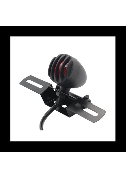 2x Motosiklet Arka Lambası Kırmızı Fren Helikopter Için Plaka Tutucu Kuyruk Işığı ile Işık Tutmayı Durdurun Bobber Cafe Racer (Yurt Dışından) modelleri
