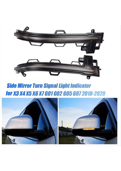 1paır Araş Dekvişim Banya Bmw X3 X4 X5 X6 X7 G01 G02 G05 G07 2018-2020 Gösterge Için Dinamik Dönüş Sinyal Işığı (Yurt Dışından) fiyatları