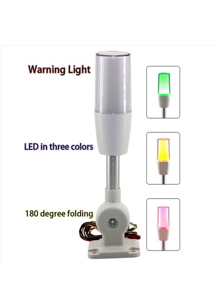 5x Trıcolor Katlama 24V LED Uyarı Lamp Alarmı LED Sinyal Kule Cnc Makineleri Için Dikkat Işığı Gösterge Hata Işığı (Yurt Dışından) fiyatları
