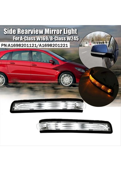 Yan Dikiz Ayna Işığı Mercedes Benz A B Sınıfı W169 W245 07-11 LED Dönüş Sinyali Göstergesi Işık A1698201221 R (Yurt Dışından) indirimleri