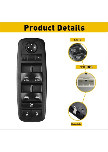 Ana Pencere Anahtarı Düğmesi Kapı Pencereleri Dodge Durango Jeep Grand Cherokee Için Asansör Kontrol Anahtarı 2011-2013 68030823AE (Yurt Dışından) indirimleri