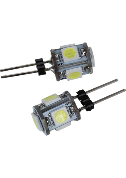 2 Pc Dikey Pin G4 Base Beyaz 5050 Smd 5 LED Ampli Işık Lamp (Yurt Dışından) fiyatları