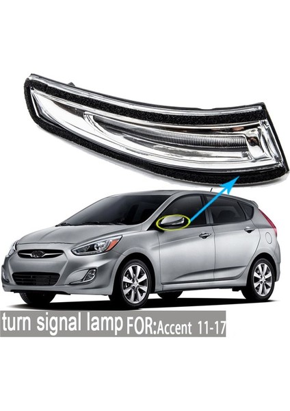 Hyundai Accent I30 2011-2017 Sol Dinamik LED Sinyal Işığı Sıralı Uzak Bakış Ayna Işığı (Yurt Dışından) fırsatları