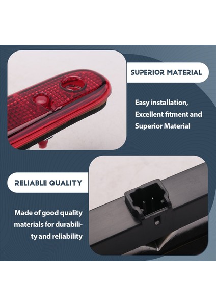 Araba Üçüncü Fren Lambası Yüksek Monteli Fren Lambası 1606372780 Kırmızı (Yurt Dışından) indirimleri